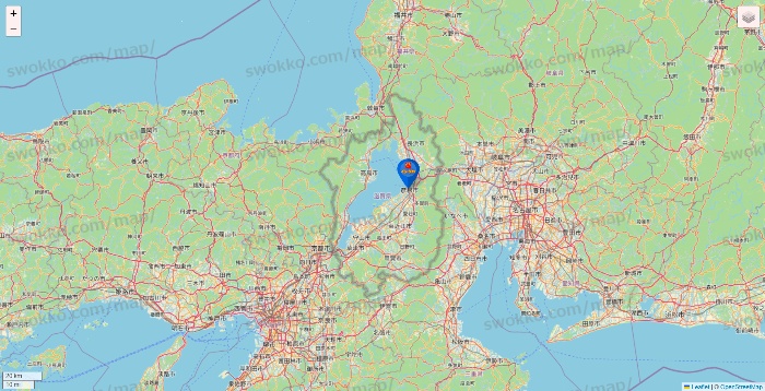 滋賀県のイシグロの店舗地図