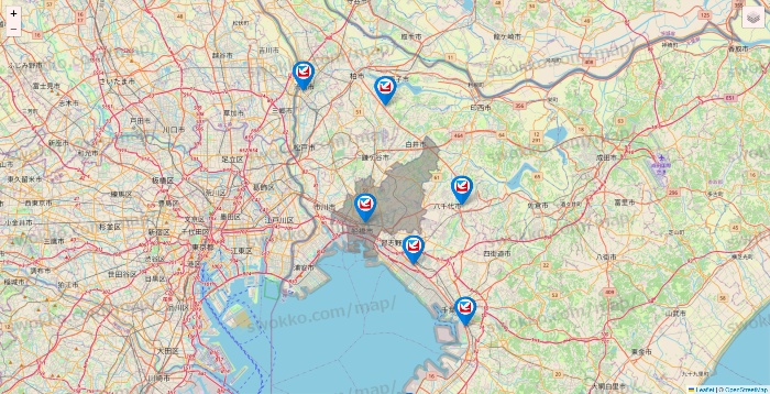 千葉県のイトーヨーカドーの店舗地図