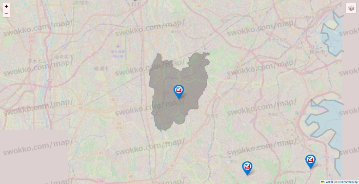 神奈川県のイトーヨーカドーの店舗地図