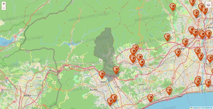 神奈川県のJALAの施設地図
