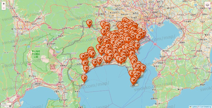 神奈川県のJALAの店舗地図