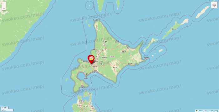 北海道のジャンカラの店舗地図