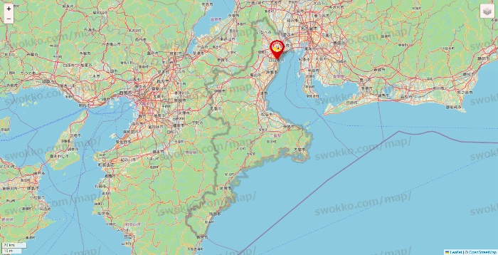 三重県のジャンカラの店舗地図