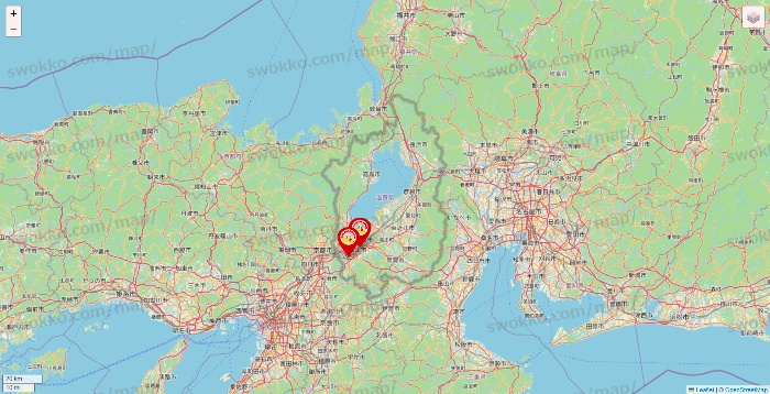 滋賀県のジャンカラの店舗地図