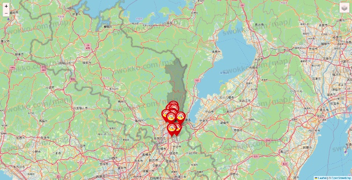 京都府のジャンカラの店舗地図