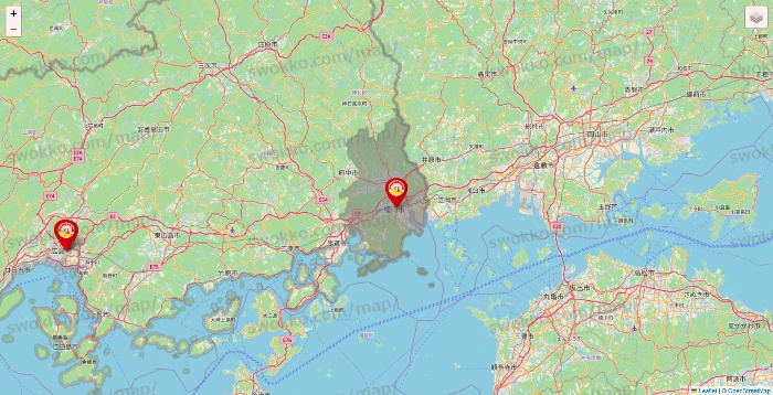 広島県のジャンカラの店舗地図