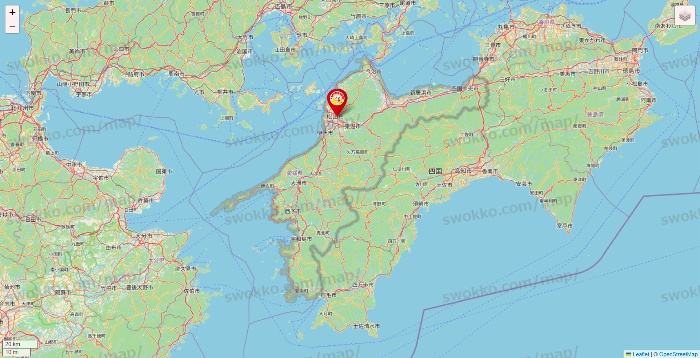 愛媛県のジャンカラの店舗地図