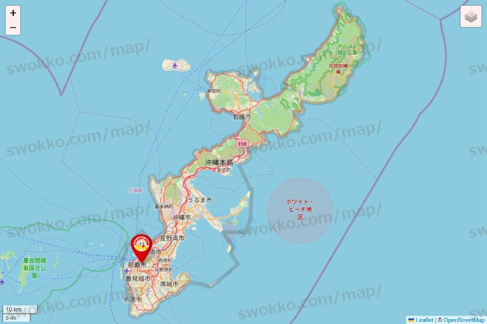 沖縄県のジャンカラの店舗地図