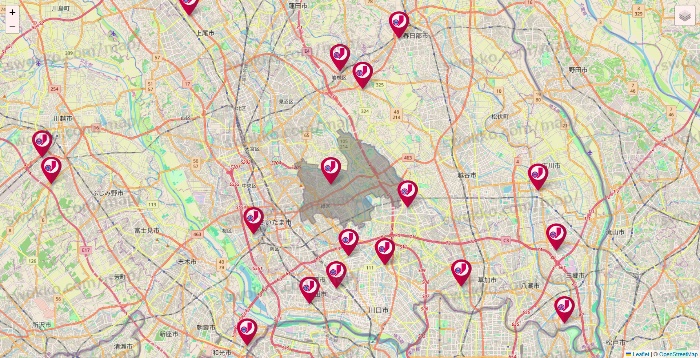 埼玉県のジェーソンの店舗地図