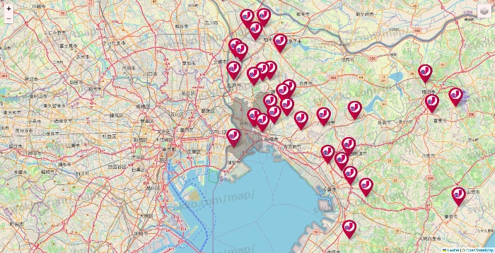 千葉県のジェーソンの店舗地図