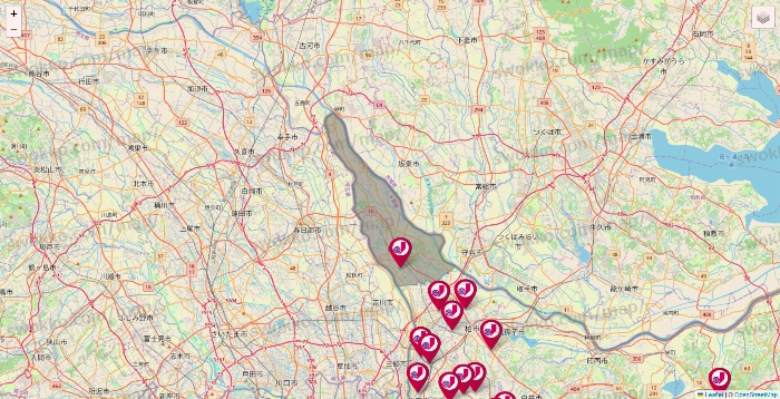 千葉県のジェーソンの店舗地図