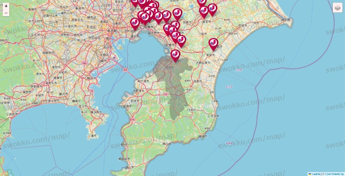 千葉県のジェーソンの店舗地図