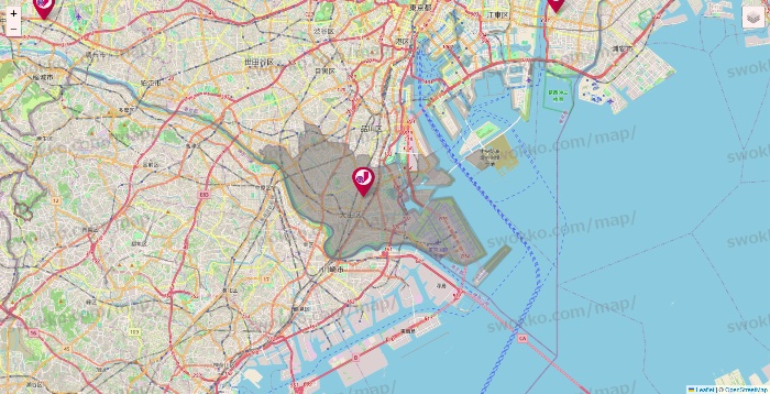 東京都のジェーソンの店舗地図