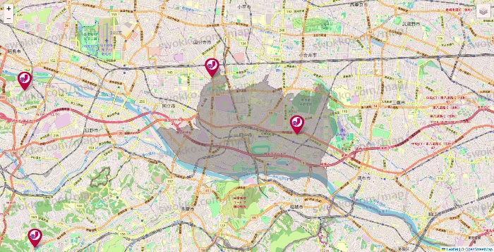 東京都のジェーソンの店舗地図
