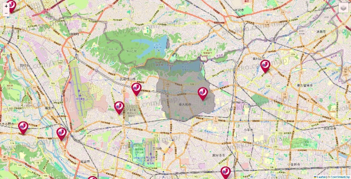 東京都のジェーソンの店舗地図