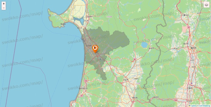 秋田県のジェイエステティックの店舗地図