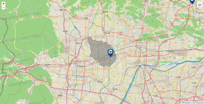 岐阜県の上州屋の店舗地図