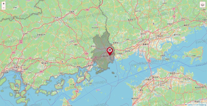 広島県のJOYFITの店舗地図