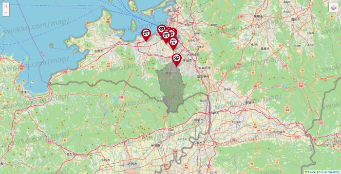 福岡県のJOYFITの店舗地図