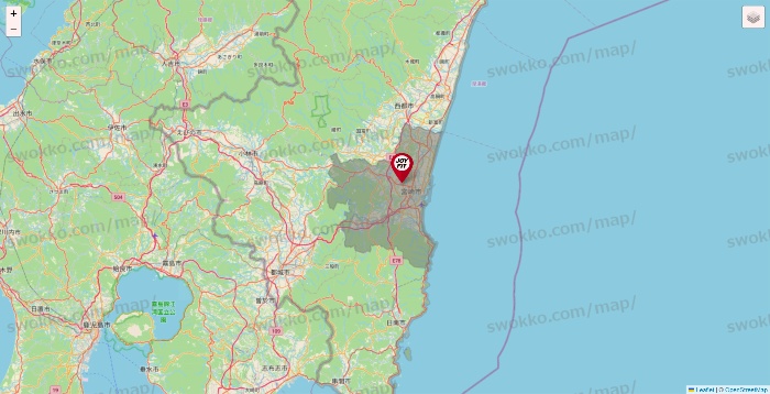 宮崎県のJOYFITの店舗地図
