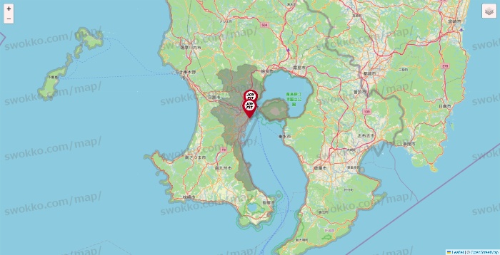 鹿児島県のJOYFITの店舗地図