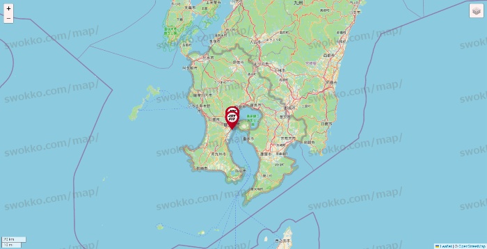 鹿児島県のJOYFITの店舗地図