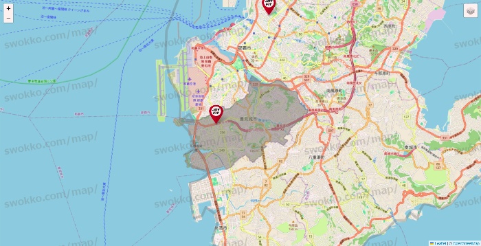 沖縄県のJOYFITの店舗地図