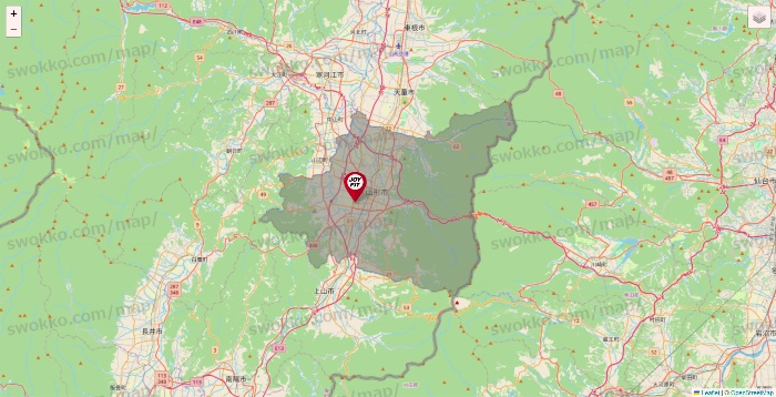 山形県のJOYFITの店舗地図