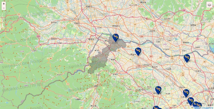 埼玉県のカラオケBanBanの店舗地図
