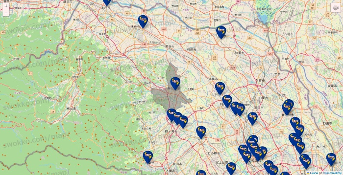 埼玉県のカラオケBanBanの店舗地図