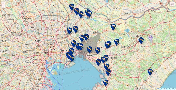 千葉県のカラオケBanBanの店舗地図