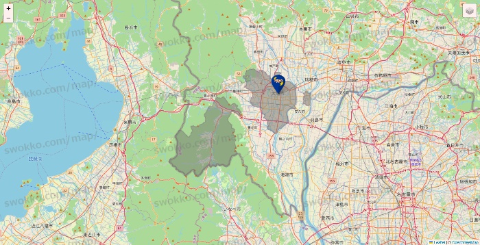 岐阜県のカラオケBanBanの店舗地図