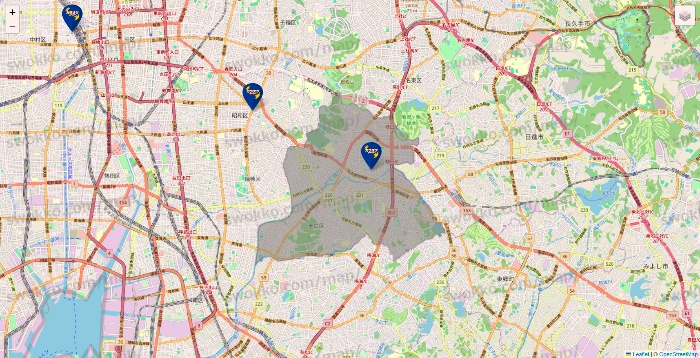 愛知県のカラオケBanBanの店舗地図