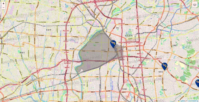 愛知県のカラオケBanBanの店舗地図