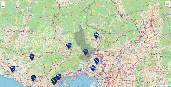 兵庫県のカラオケBanBanの店舗地図