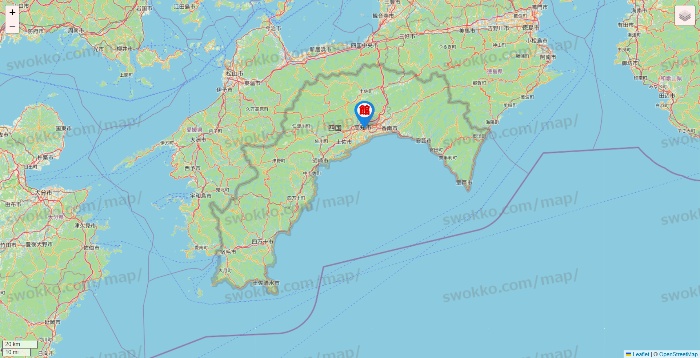 高知県のカラオケ館の店舗地図