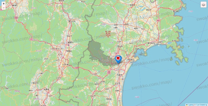 宮城県のカラオケ館の店舗地図