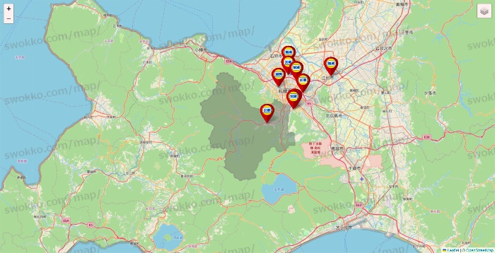 北海道の加瀬のレンタルボックスの店舗地図