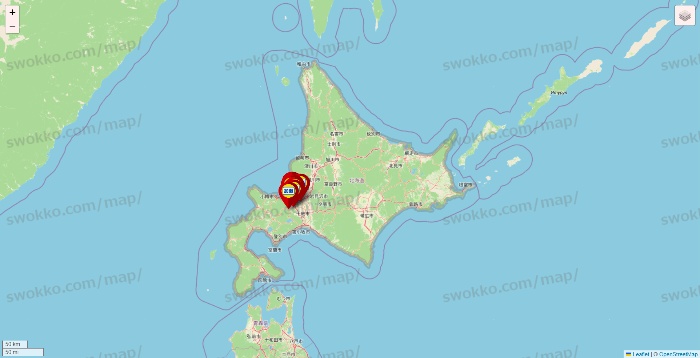 北海道の加瀬のレンタルボックスの店舗地図