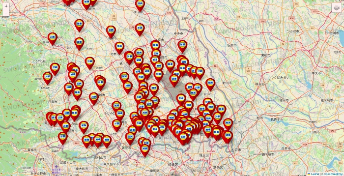 埼玉県の加瀬のレンタルボックスの店舗地図