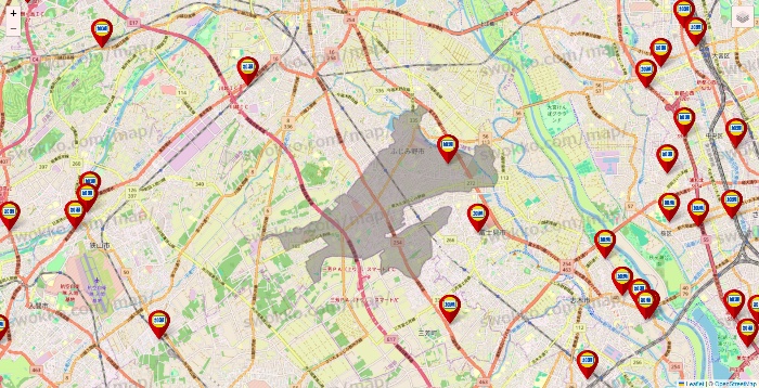 埼玉県の加瀬のレンタルボックスの店舗地図