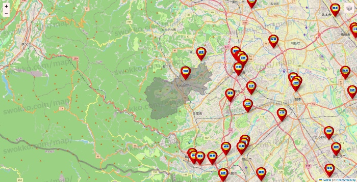 埼玉県の加瀬のレンタルボックスの店舗地図