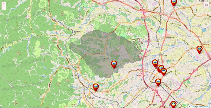 埼玉県の加瀬のレンタルボックスの店舗地図