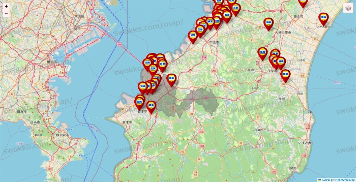 千葉県の加瀬のレンタルボックスの店舗地図