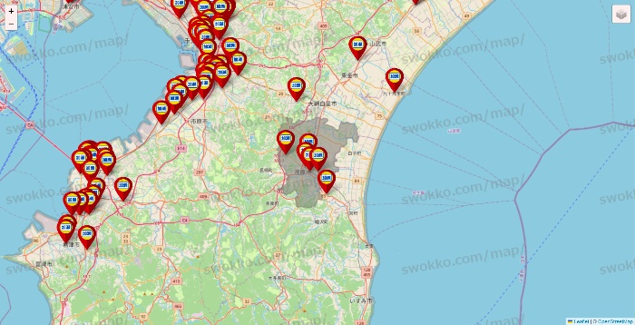千葉県の加瀬のレンタルボックスの店舗地図