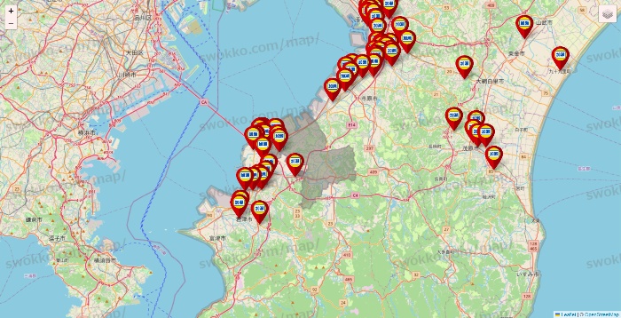 千葉県の加瀬のレンタルボックスの店舗地図