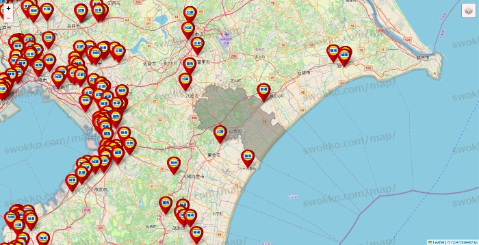 千葉県の加瀬のレンタルボックスの店舗地図