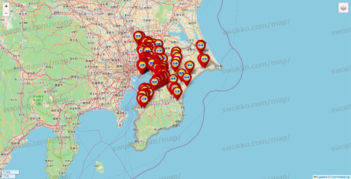 千葉県の加瀬のレンタルボックスの店舗地図