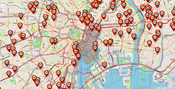 東京都の加瀬のレンタルボックスの店舗地図