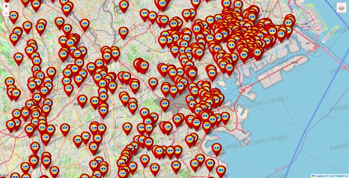神奈川県の加瀬のレンタルボックスの店舗地図